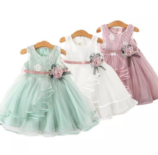 Voile Flower Princess Dress (18M-6Yrs)