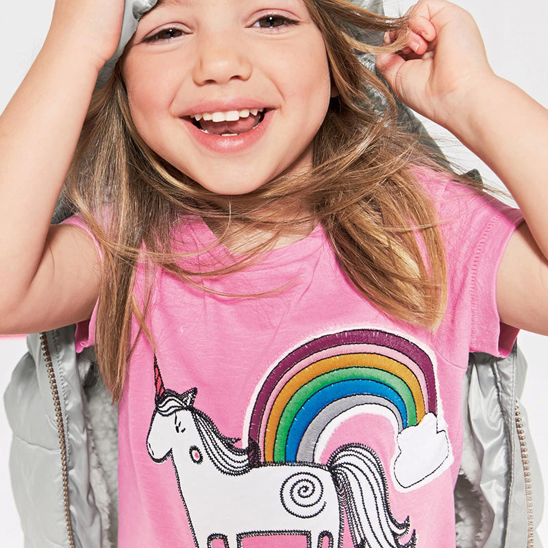 Girls Unicorn T-Shirt, Size 18M-6 Yrs