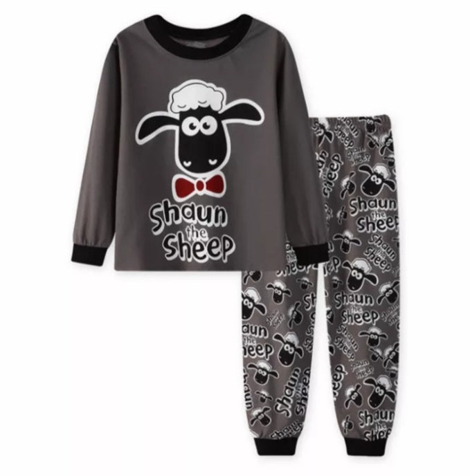 Grey Shaun The Sheep Pyjamas (2-7 Yrs)