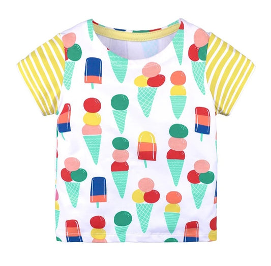 Girls Ice-cream T-Shirt (18M-6 Yrs)