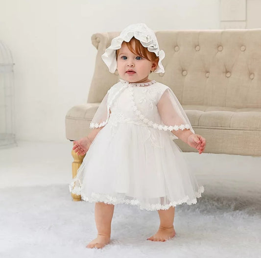 Baby 3-piece Christening Dress (3M-24M)