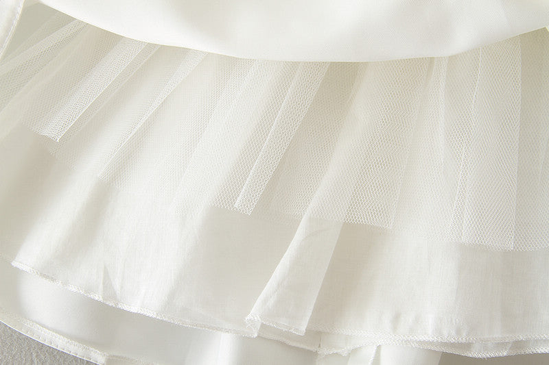 Christening Dress, Hat & Lace Cape (0-24M)