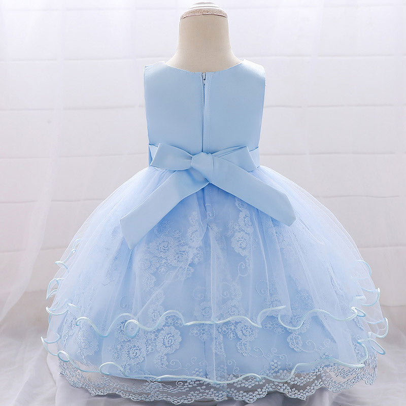 Blue Ruffle Dress (3M-24M)