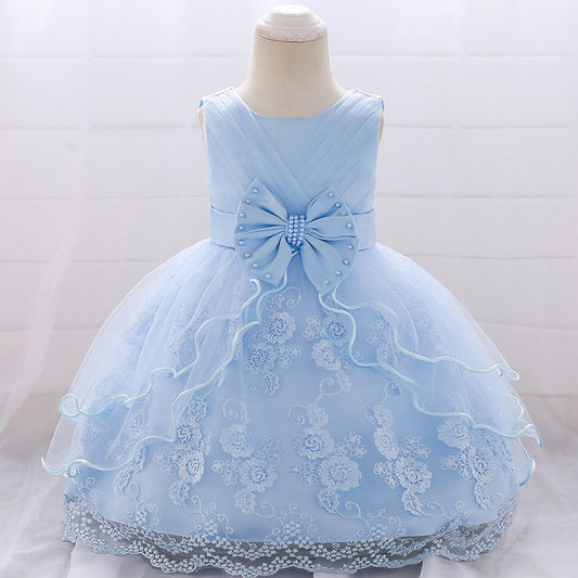 Blue Ruffle Dress (3M-24M)