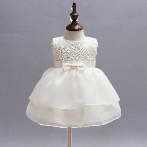 Sleeveless Baptism Dress (6M-24M)