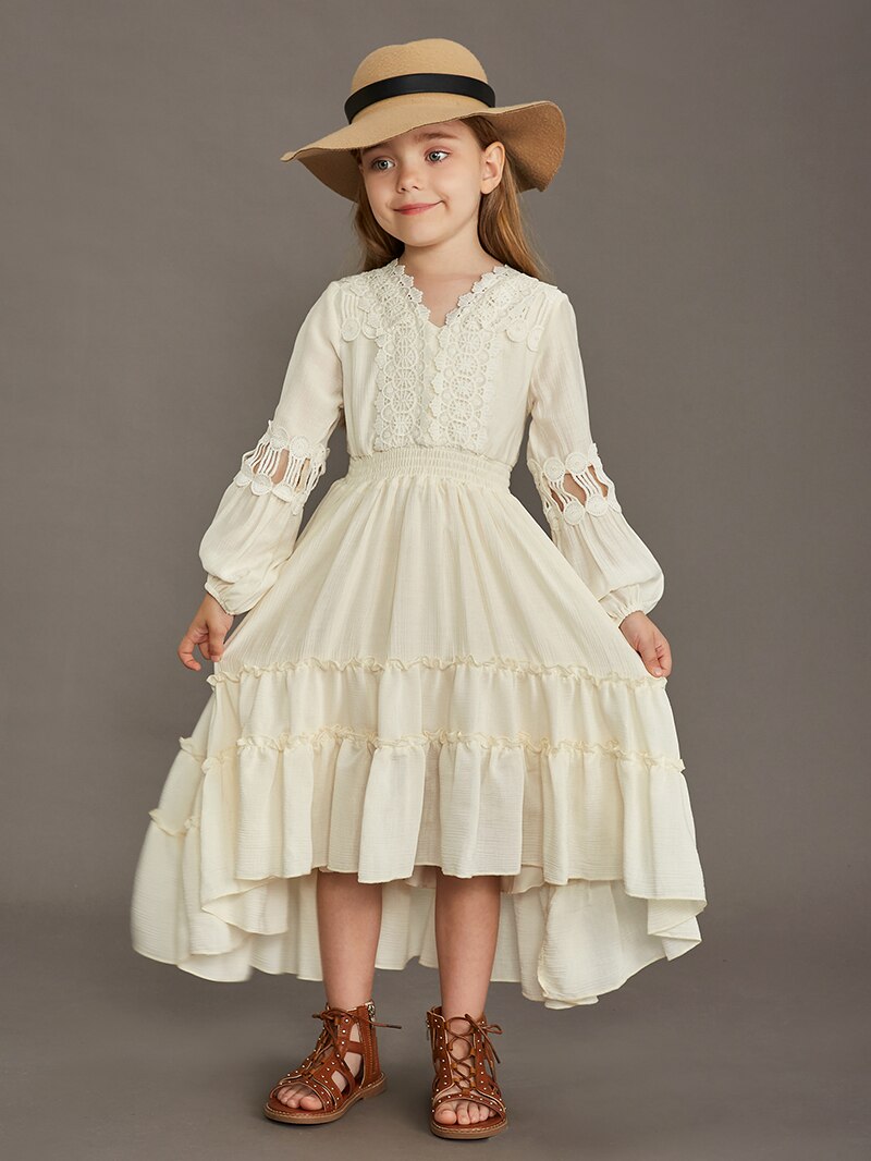 Retro Lace Boho Dress (3-12 Yrs)
