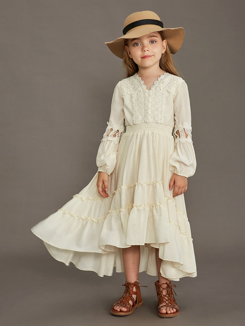 Retro Lace Boho Dress (3-12 Yrs)