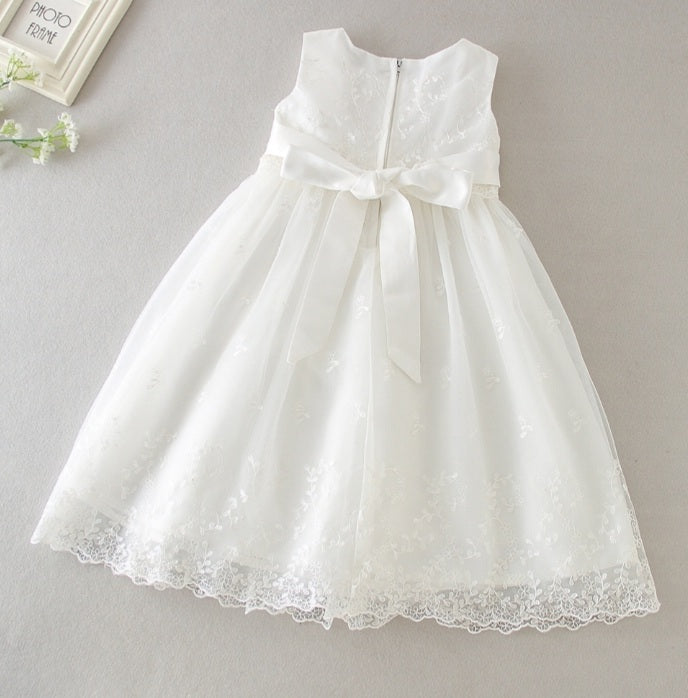 Christening Gown, Lace Cloak & Hat (3M-24M)