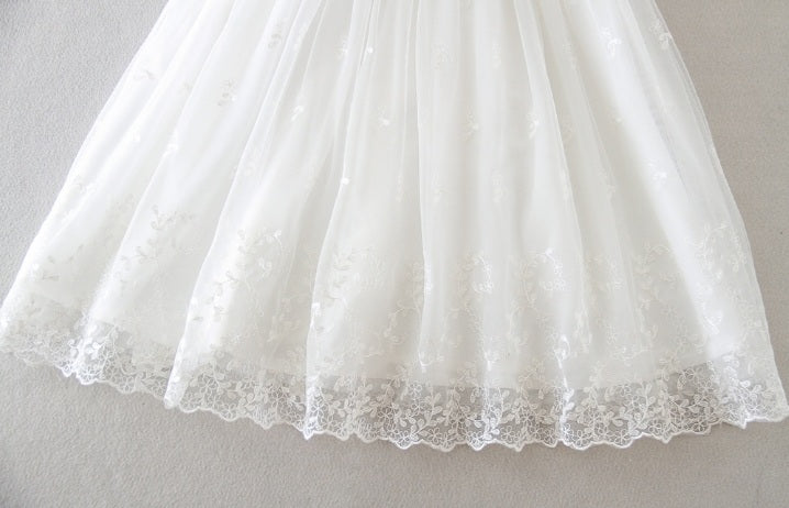 Christening Gown, Lace Cloak & Hat (3M-24M)