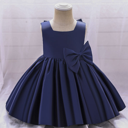 Navy Ball Gown Party Dress (6M-10Yrs)