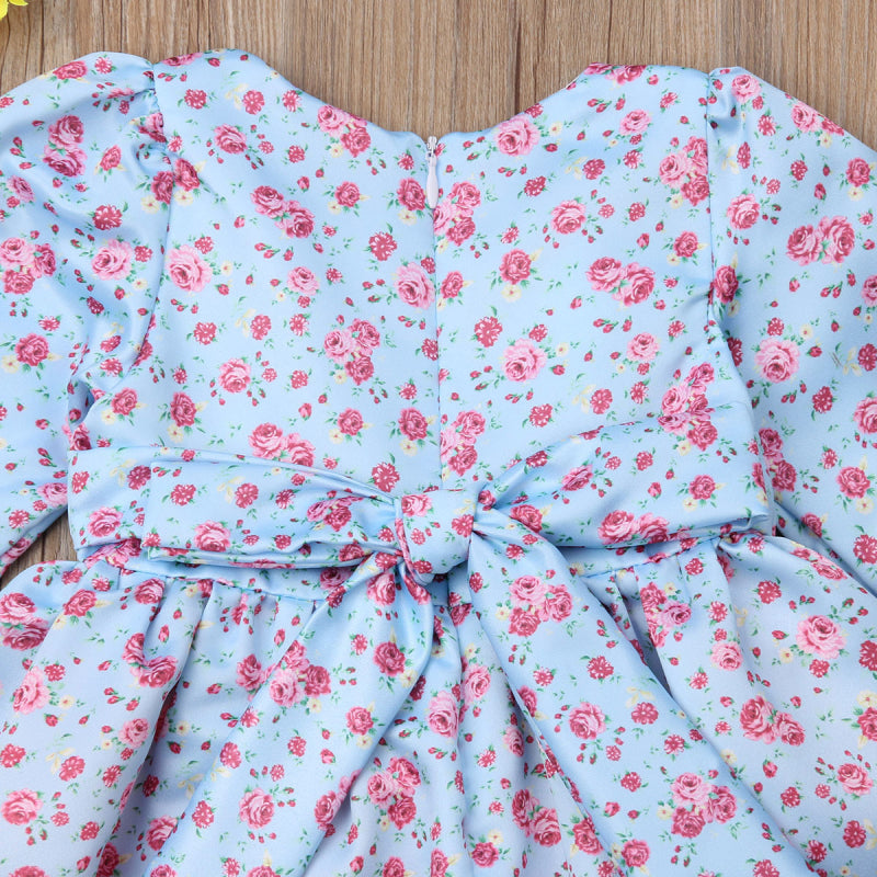 Floral Lace Ruffle Dress, Size 1 - 5 Yrs