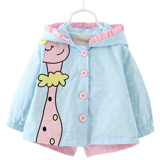 Giraffe Windbreaker Jacket, Size 6M - 3Yrs