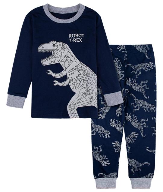 Navy T-Rex Dinosaur Pyjamas (2-10 Yrs)