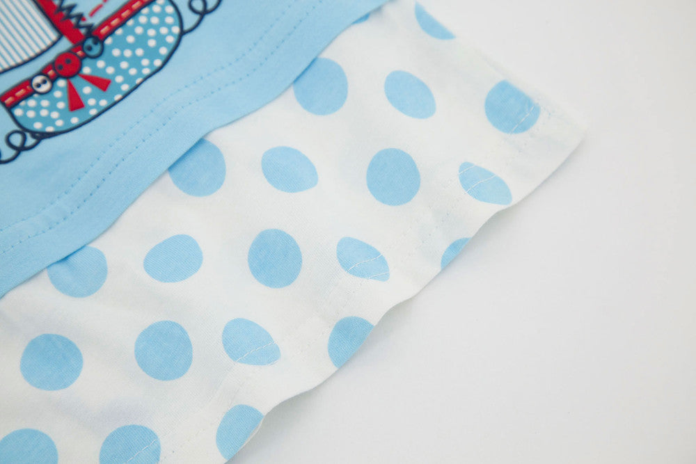 Cotton Baby Dress, Pale Blue, Size 3-24M