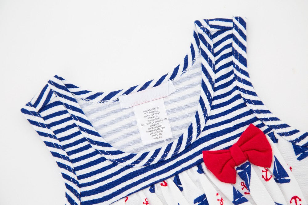 Tiered Sailor Dress, Size 3-24M