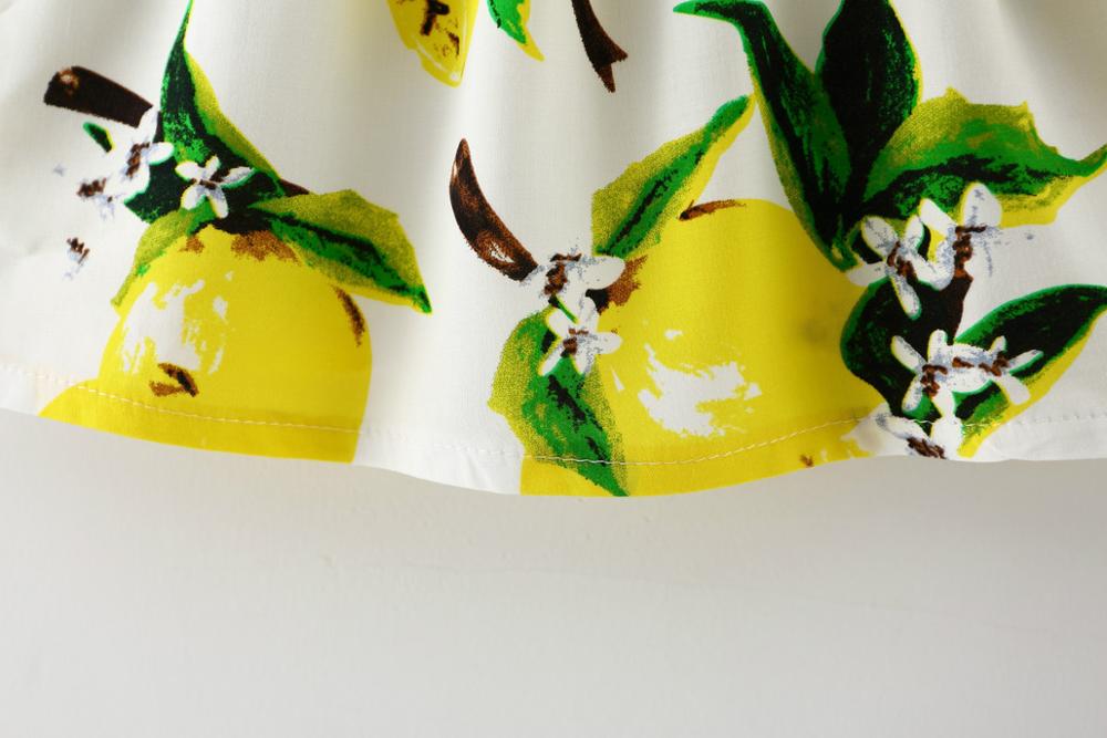 Baby Floral Lemons Summer Dress, Size 9-24M
