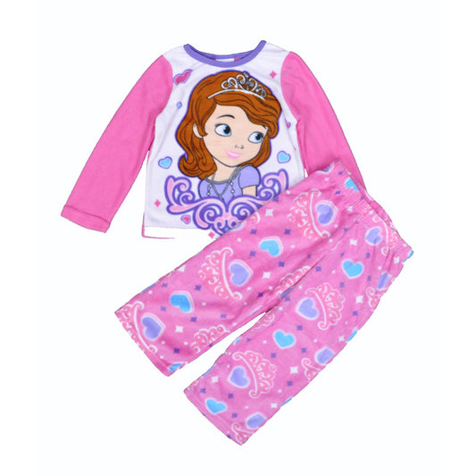 Girls Pink Little Princess Pyjamas, Size 2-9Yrs