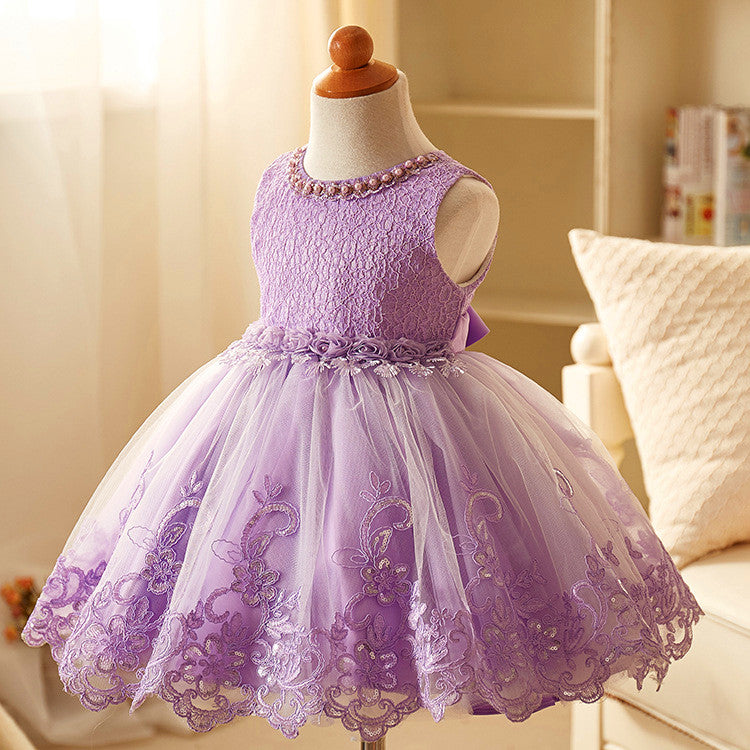 Lavender & Lace Tulle Dress, Size 9M-10 Yrs