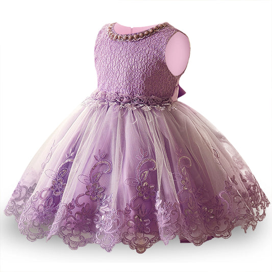 Lavender & Lace Tulle Dress, Size 9M-10 Yrs