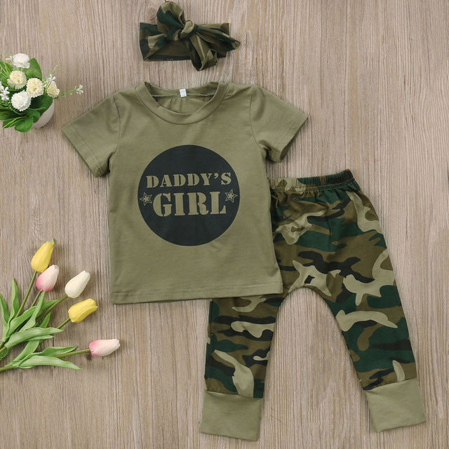 Girls Daddy's Girl T-Shirt & Trousers Set (6-24M)
