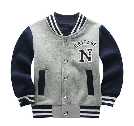 Boys Sweatshirt Sports Jacket, Size 2-10 Yrs