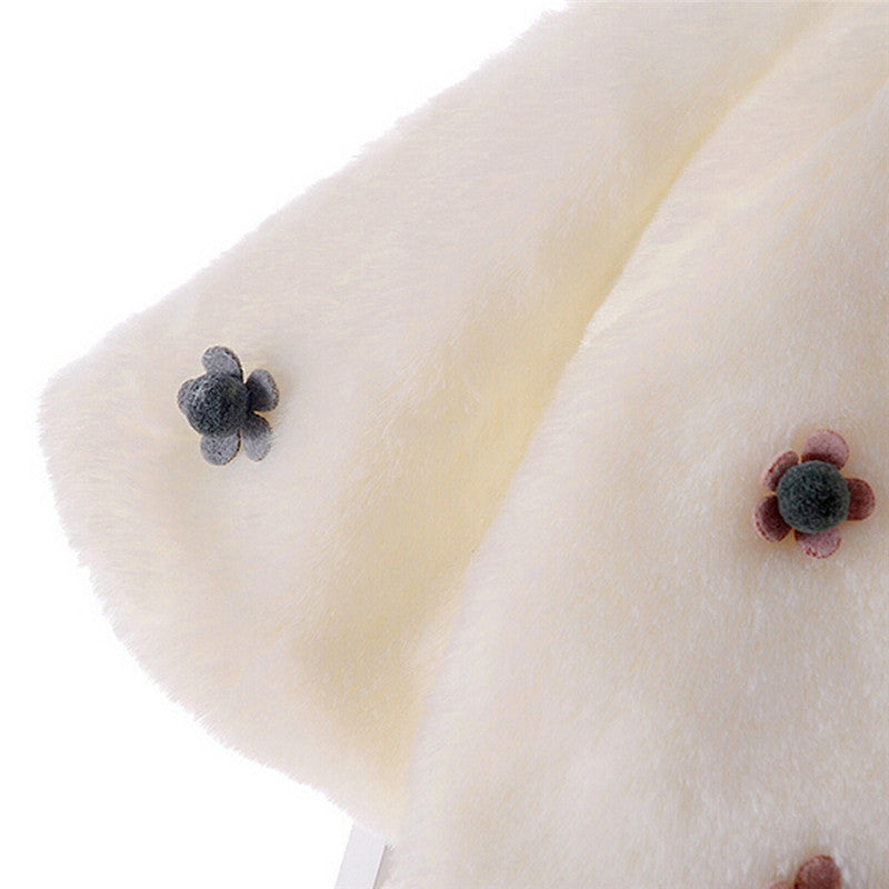 Girls Faux Fur Jacket, Pink, White, Purple, Size 3M-3Yrs