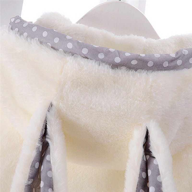 Girls Faux Fur Jacket, Pink, White, Purple, Size 3M-3Yrs