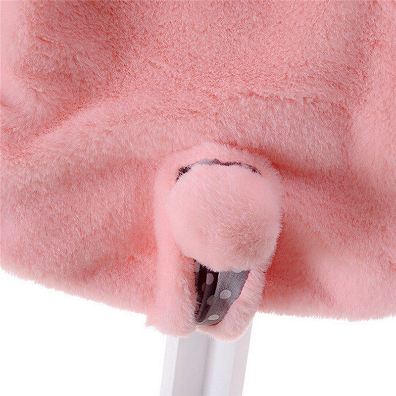 Girls Faux Fur Jacket, Pink, White, Purple, Size 3M-3Yrs