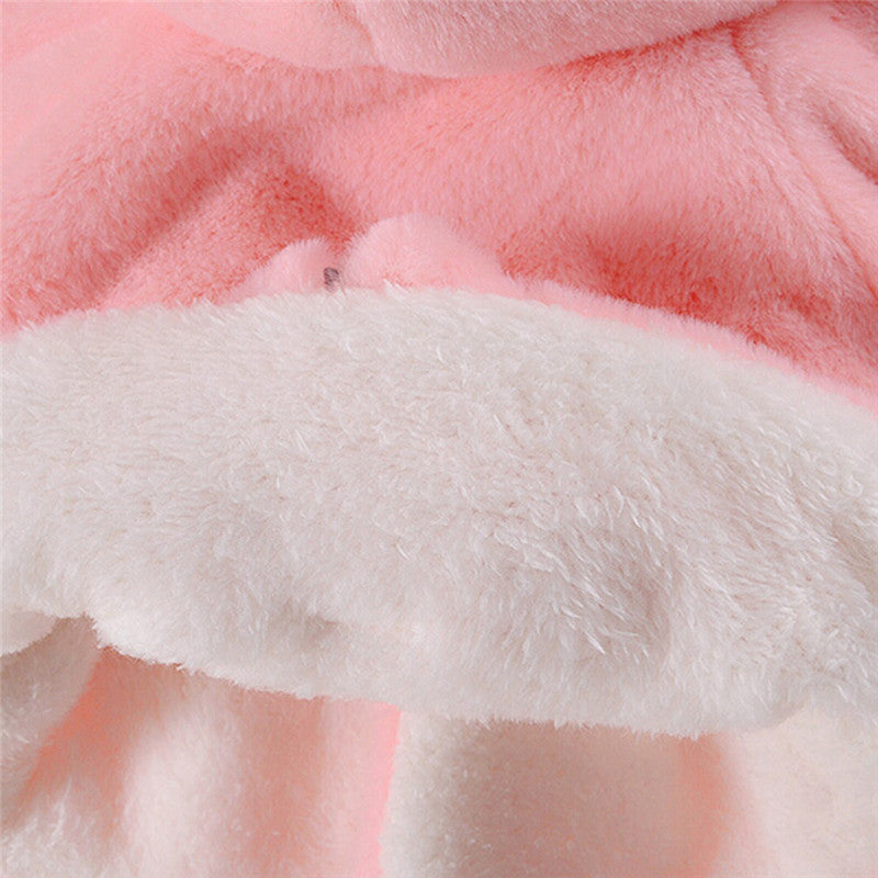 Girls Faux Fur Jacket, Pink, White, Purple, Size 3M-3Yrs