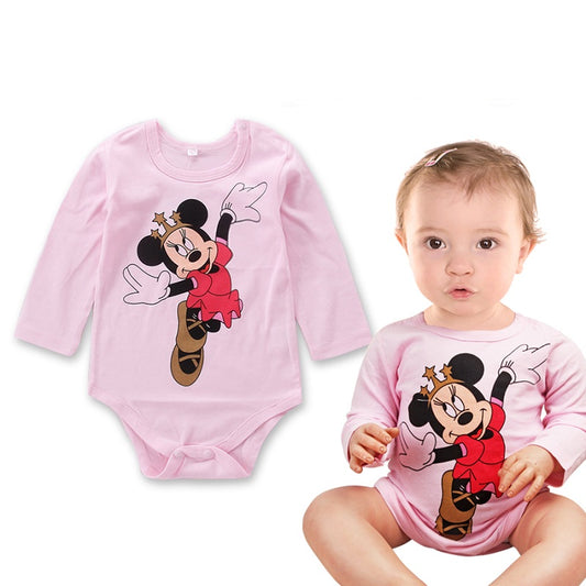 Baby Cotton Cartoon Mouse Romper Vest, Size 9-24M