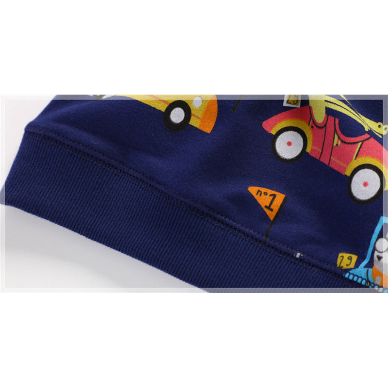 Boys Car Sweatshirt, Size 18M-6Yrs