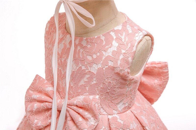 Baby Lace Dress & Bonnet, Size 6M-24M