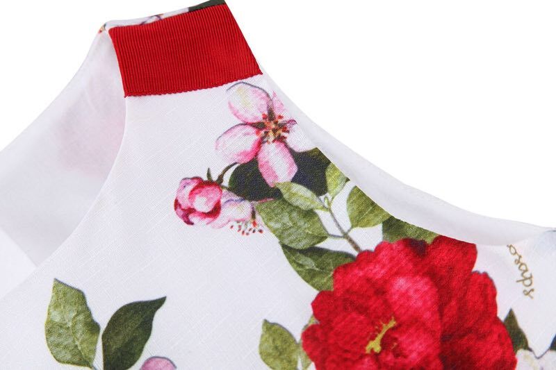 Girls Floral Summer Dress, Size 2-6 Yrs