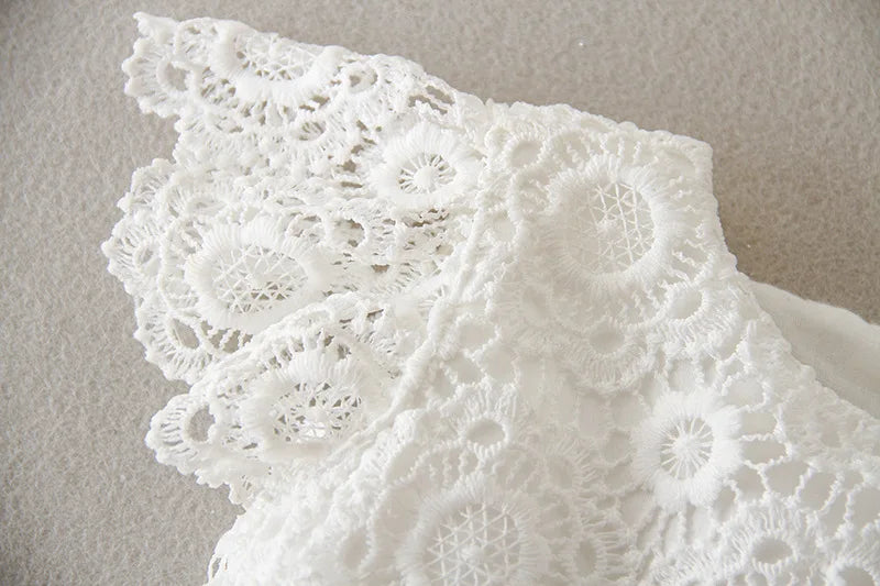 Lace Pattern Christening Dress (3M -24M)