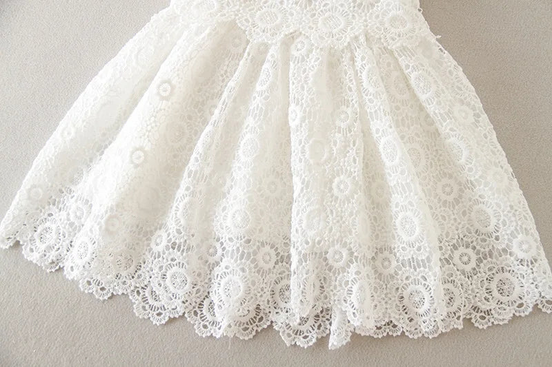 Lace Pattern Christening Dress (3M -24M)
