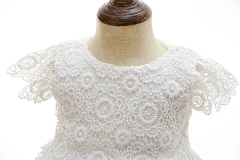 Lace Pattern Christening Dress (3M -24M)