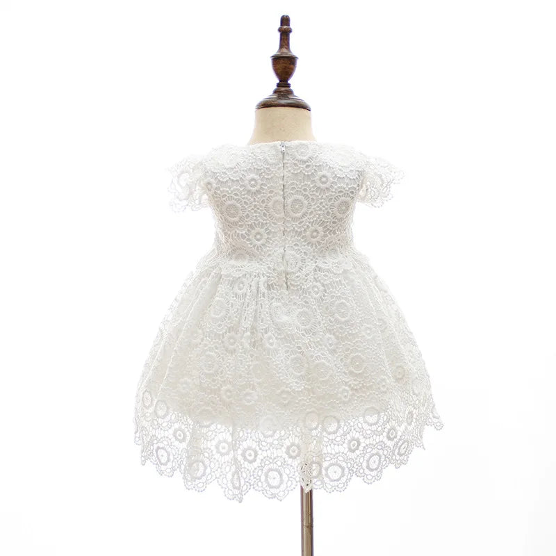 Lace Pattern Christening Dress (3M -24M)