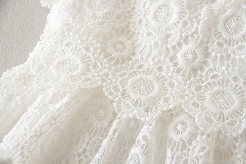 Lace Pattern Christening Dress (3M -24M)