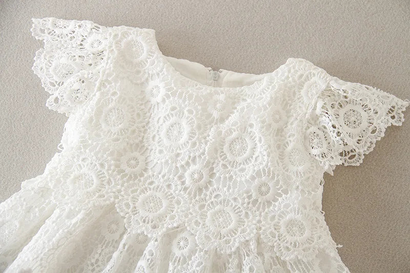 Lace Pattern Christening Dress (3M -24M)