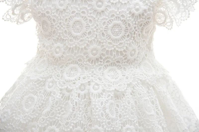 Lace Pattern Christening Dress (3M -24M)