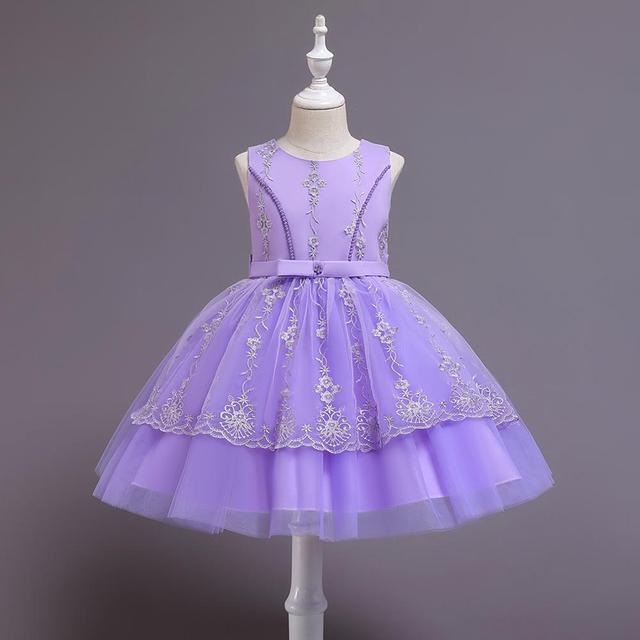 Embroidered Tulle Dress (3-8 Yrs)