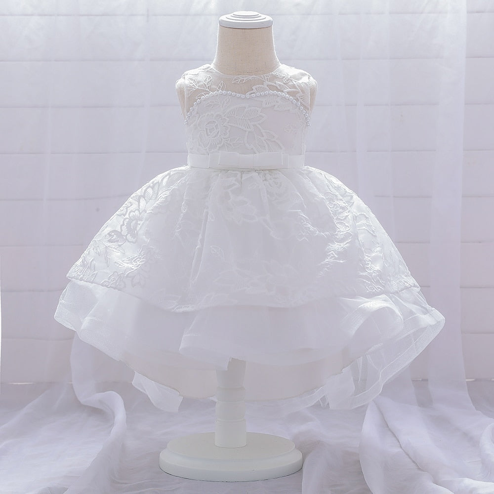 Embroidered & Beaded Baptism Dress (3M -24M)