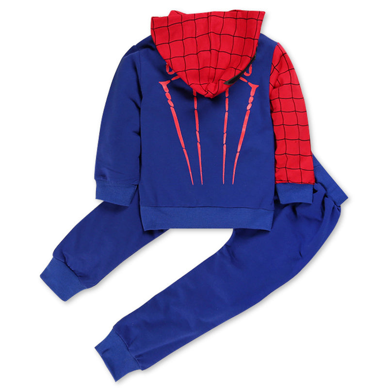 Boys Spiderman Tracksuit - Blue and Red, Size 2-7Yrs