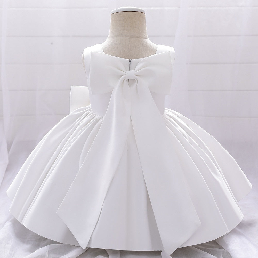 White Ball Gown Party Dress (6M-10Yrs)