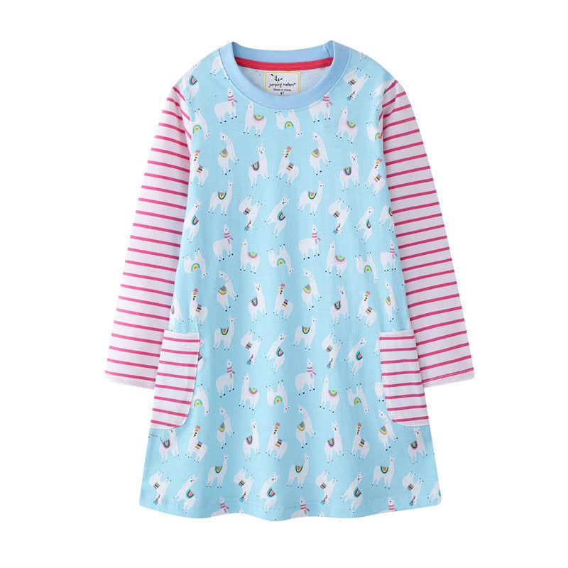 Alpaca Dress, Size 2-7 Yrs
