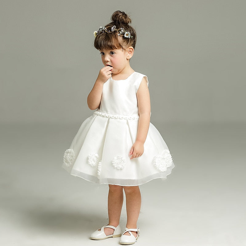 Ivory White Christening Ball Gown (3M-8Yrs)