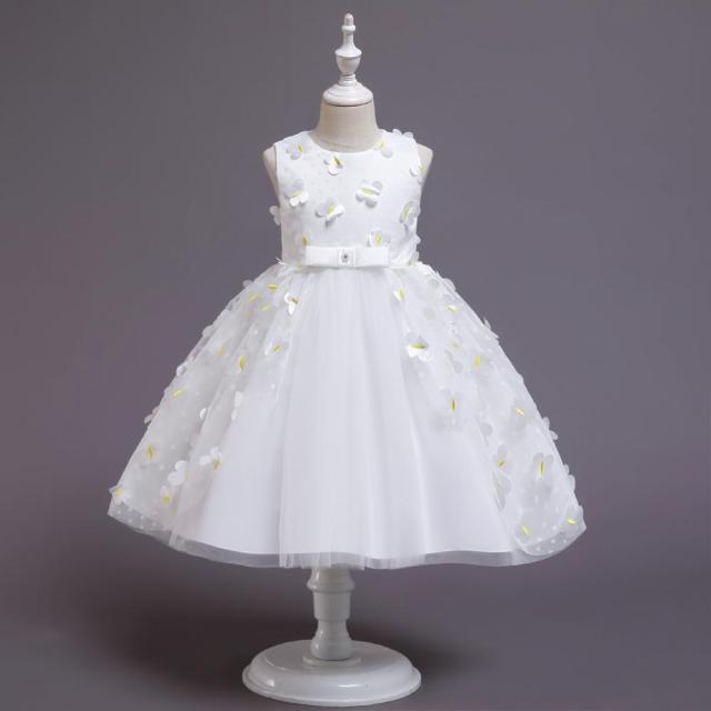 White Floral Tulle Dress (9M-5Y)