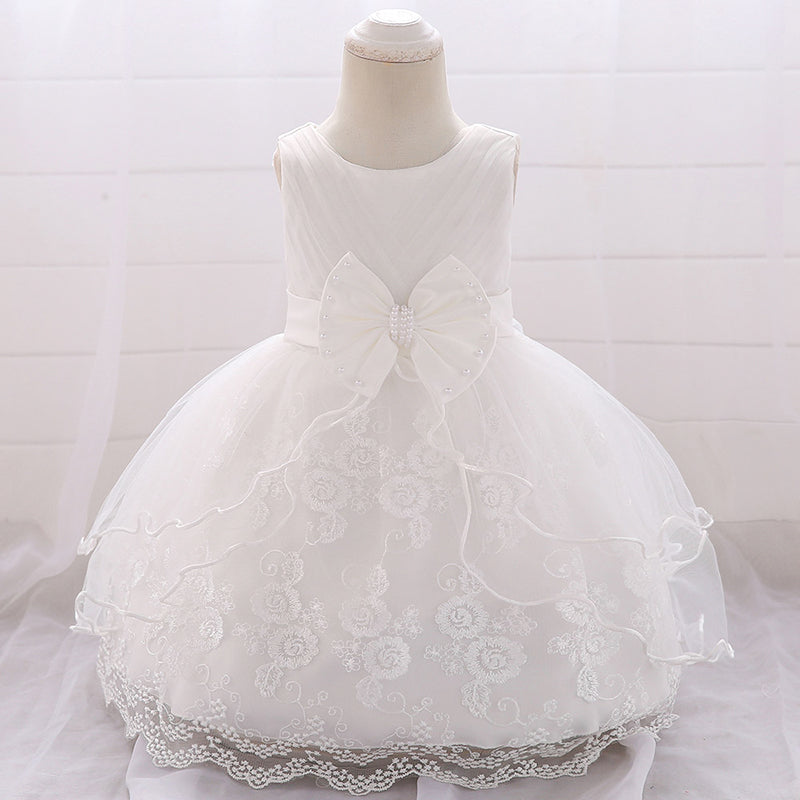 White Ruffle Dress (3M-24M)