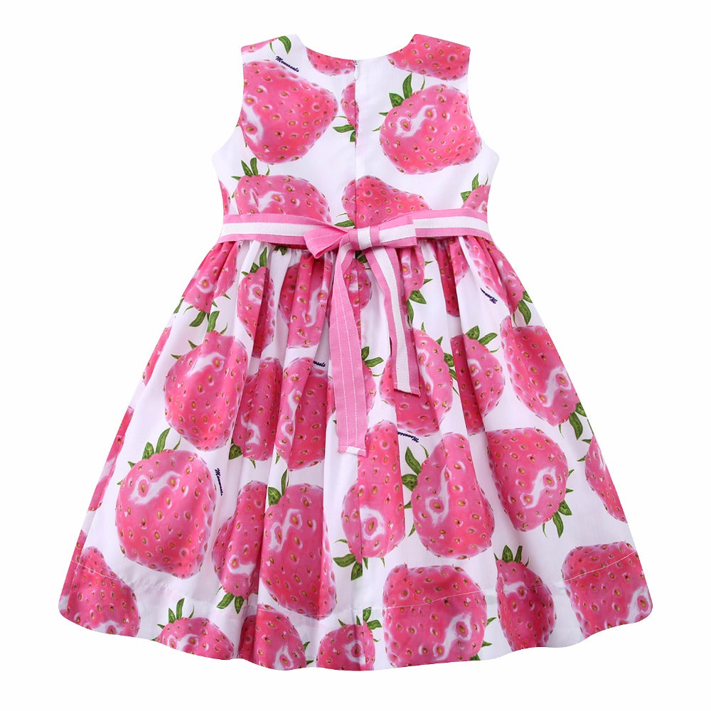 Girls Strawberry Print Dress, Size
