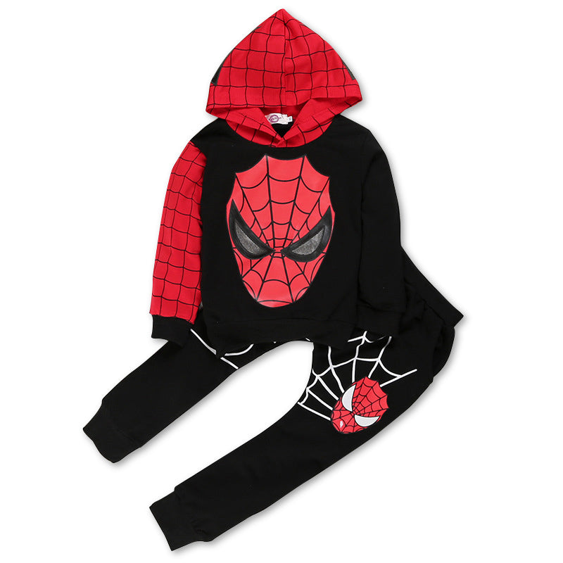 Boys Spiderman Tracksuit, Black & Red (2-7 Yrs)